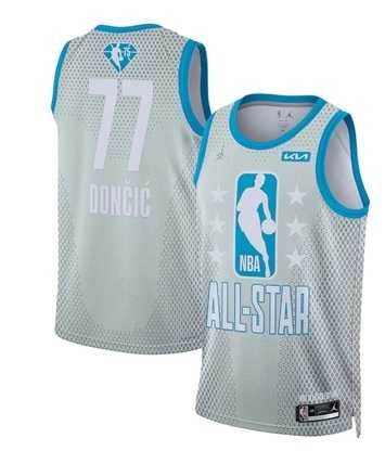 Mavericks 77 Luka Doncic Gray 2022 NBA All-Star Jordan Brand Swingman Jersey,We sell and wholesale Mavericks 77 Luka Doncic Gray 2022 NBA All-Star Jordan Brand Swingman Jersey on line form chian!
